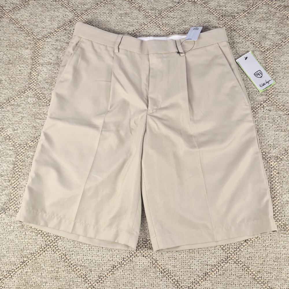 Men's Walter Hagen size 32 Performance Pleated Front Hydro-Dri 10" Golf Shorts